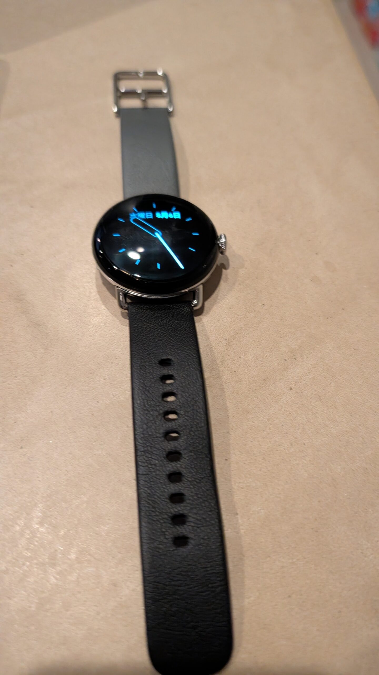 Pixel Watch 4 純正ツートンレザーバンド 正面